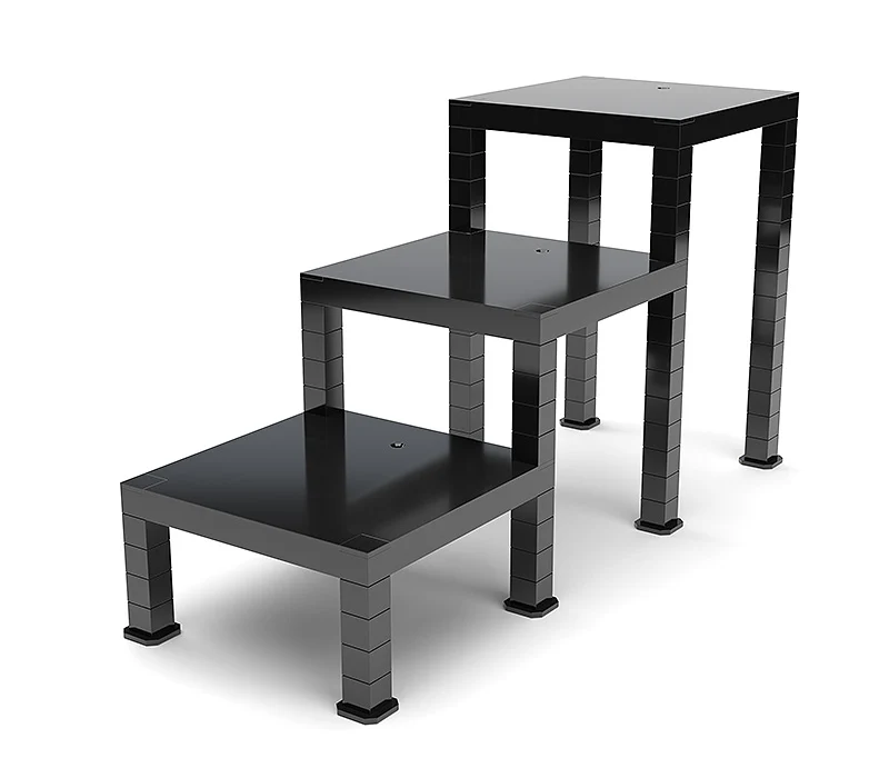 The Simple Stand: Build-On Type Three-Pack (Black) - Image 3