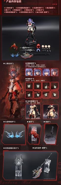 Thunderbolt Squad Barbera Red Mecha Girl (Nuclear Gold Reconstruction) 1/9 Scale Action Figure - Image 17
