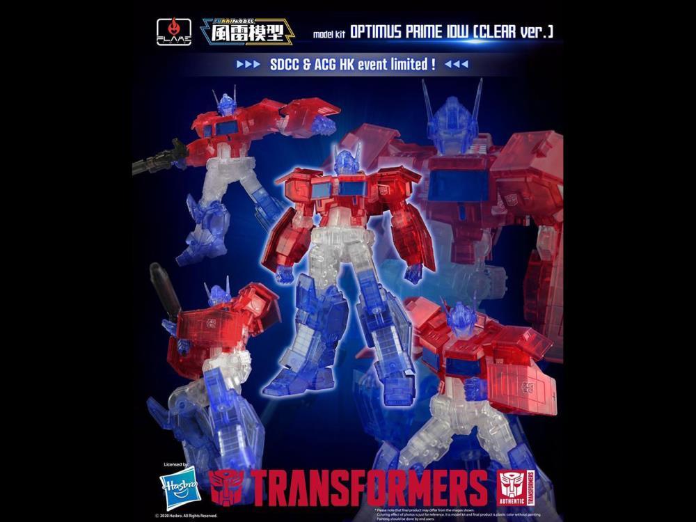 Transformers Furai Optimus Prime (IDW Clear Ver.) SDCC 2020 Exclusive Model Kit - Image 15
