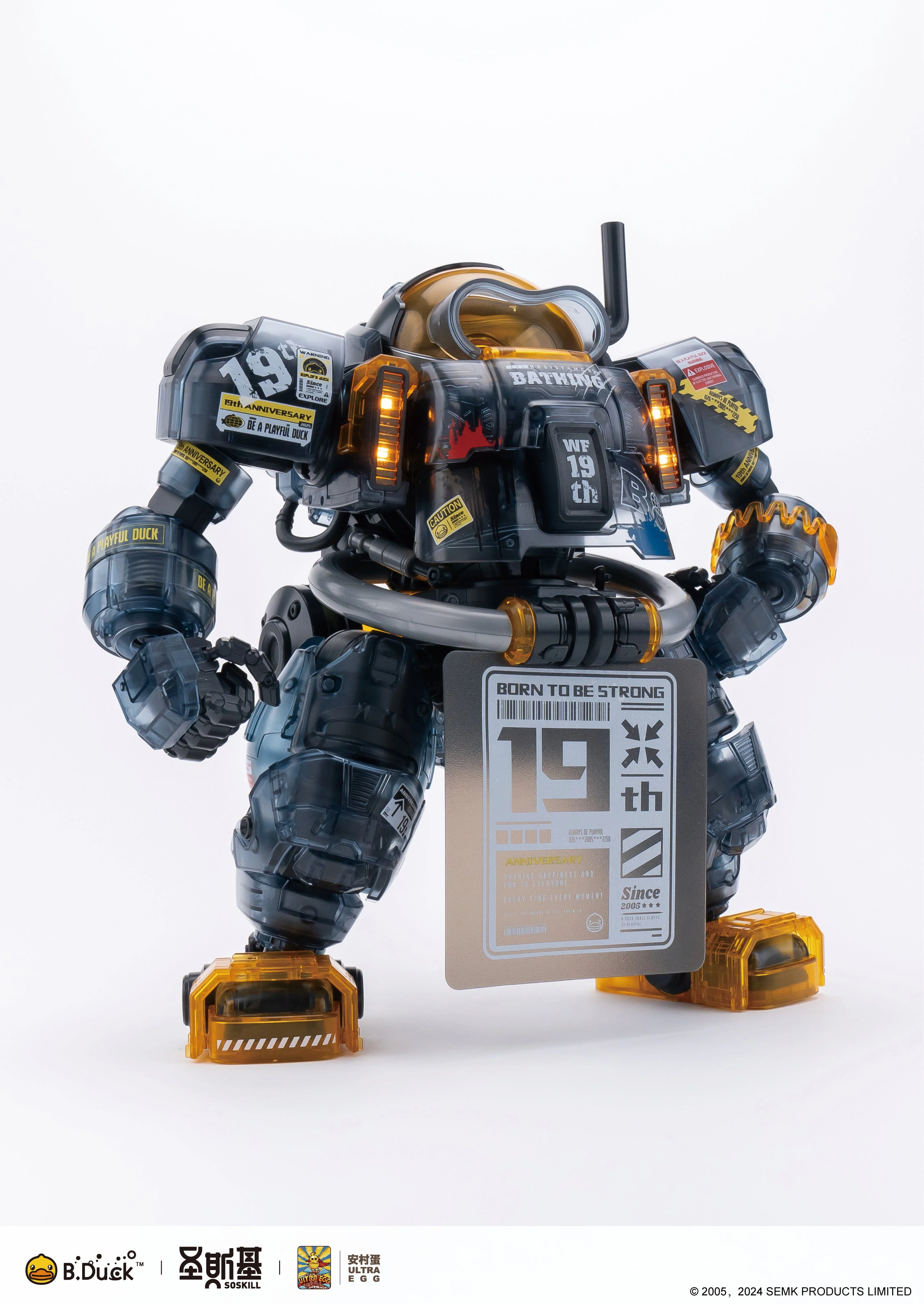 Trendy Machinery 19th Anniversary B.Duck & Spa Duck (Black Samurai Ver.) Limited Edition Model Kit - Image 3