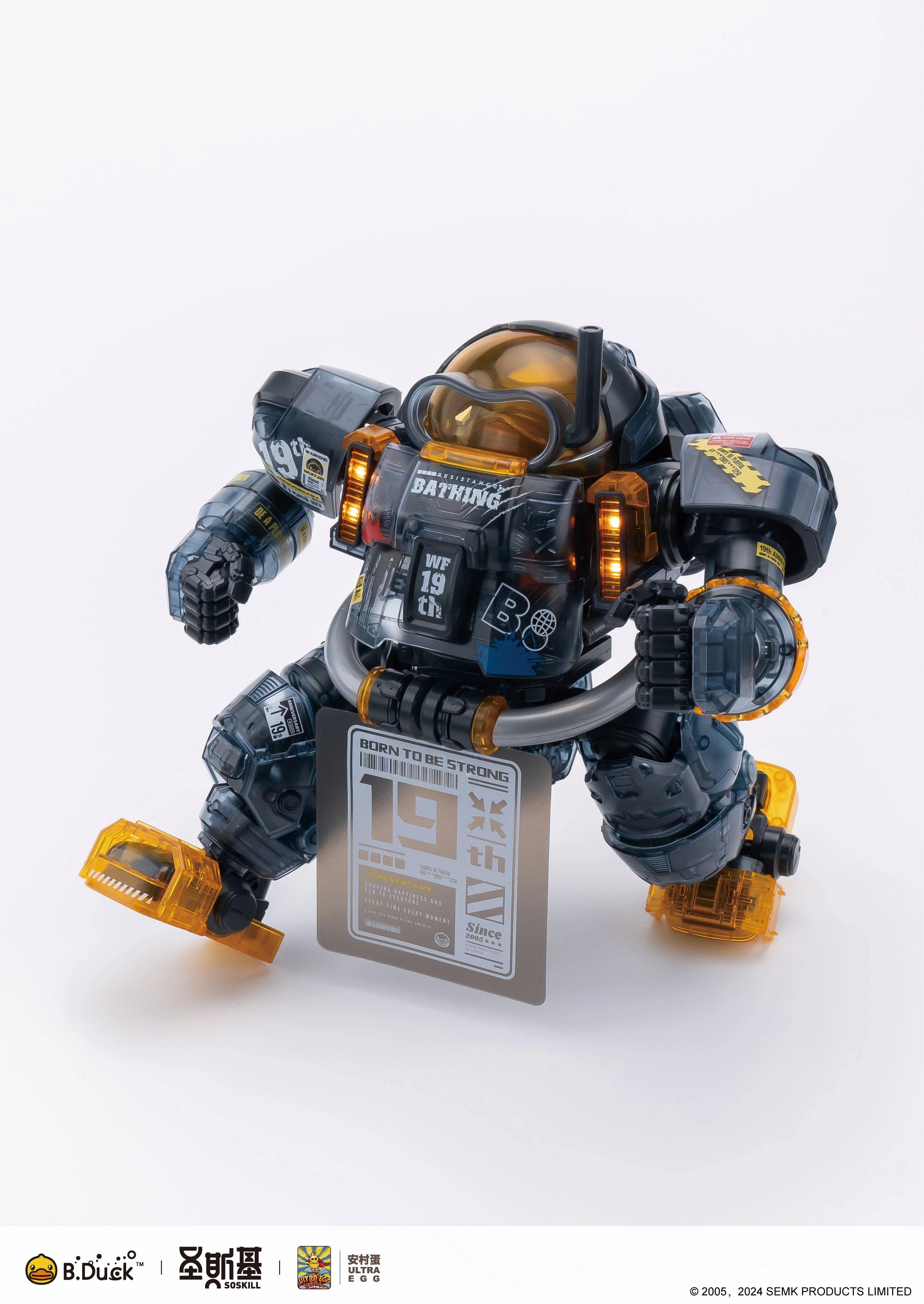 Trendy Machinery 19th Anniversary B.Duck & Spa Duck (Black Samurai Ver.) Limited Edition Model Kit - Image 5