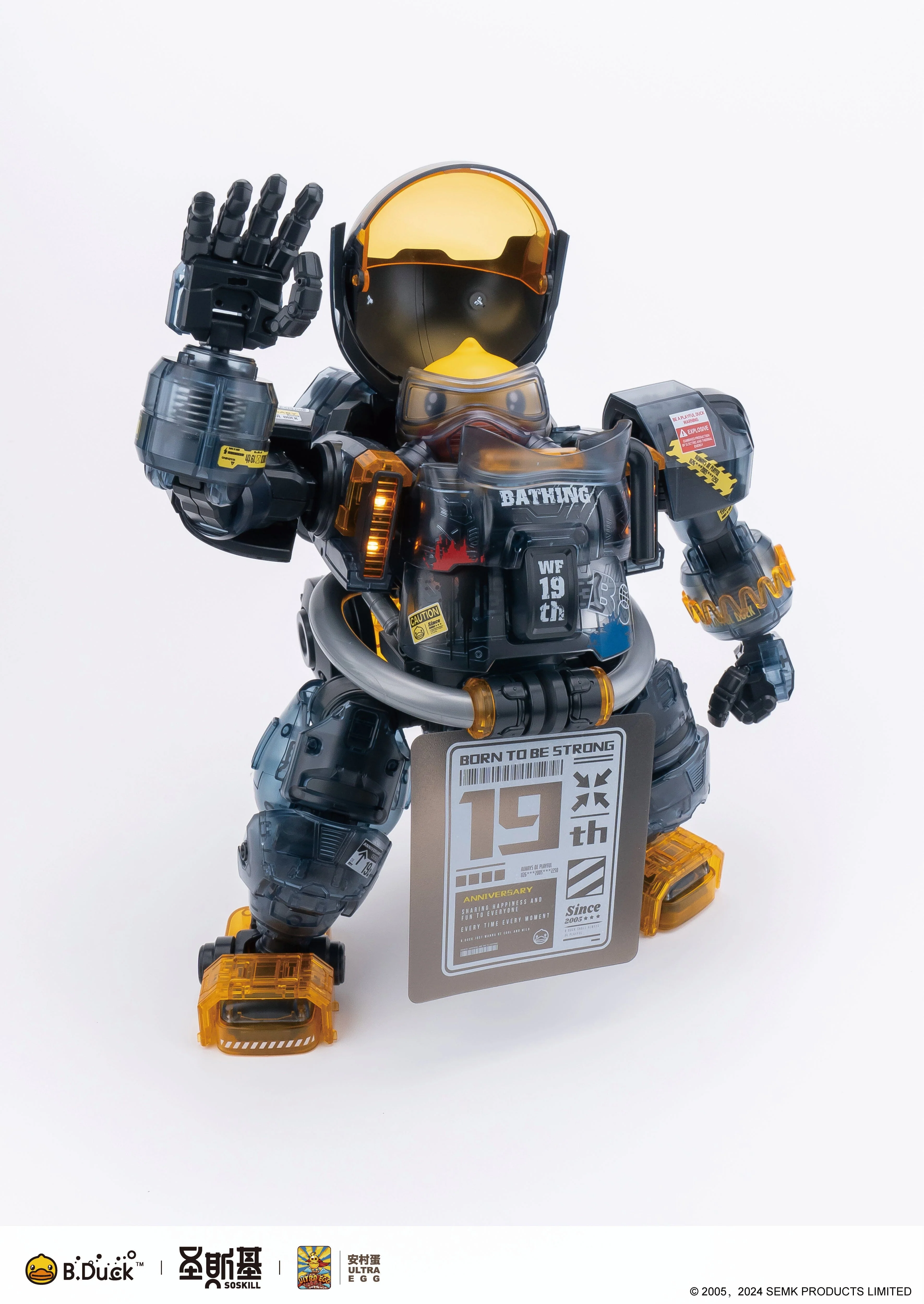 Trendy Machinery 19th Anniversary B.Duck & Spa Duck (Black Samurai Ver.) Limited Edition Model Kit - Image 7