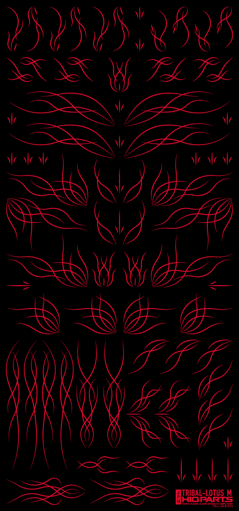 Tribal Lotus M Red(1pc) - Image 2