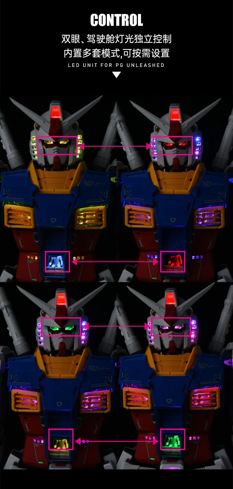 UA Workshop LED Set for PG Unleashed RX-78-2 (Deluxe Version) - Image 7