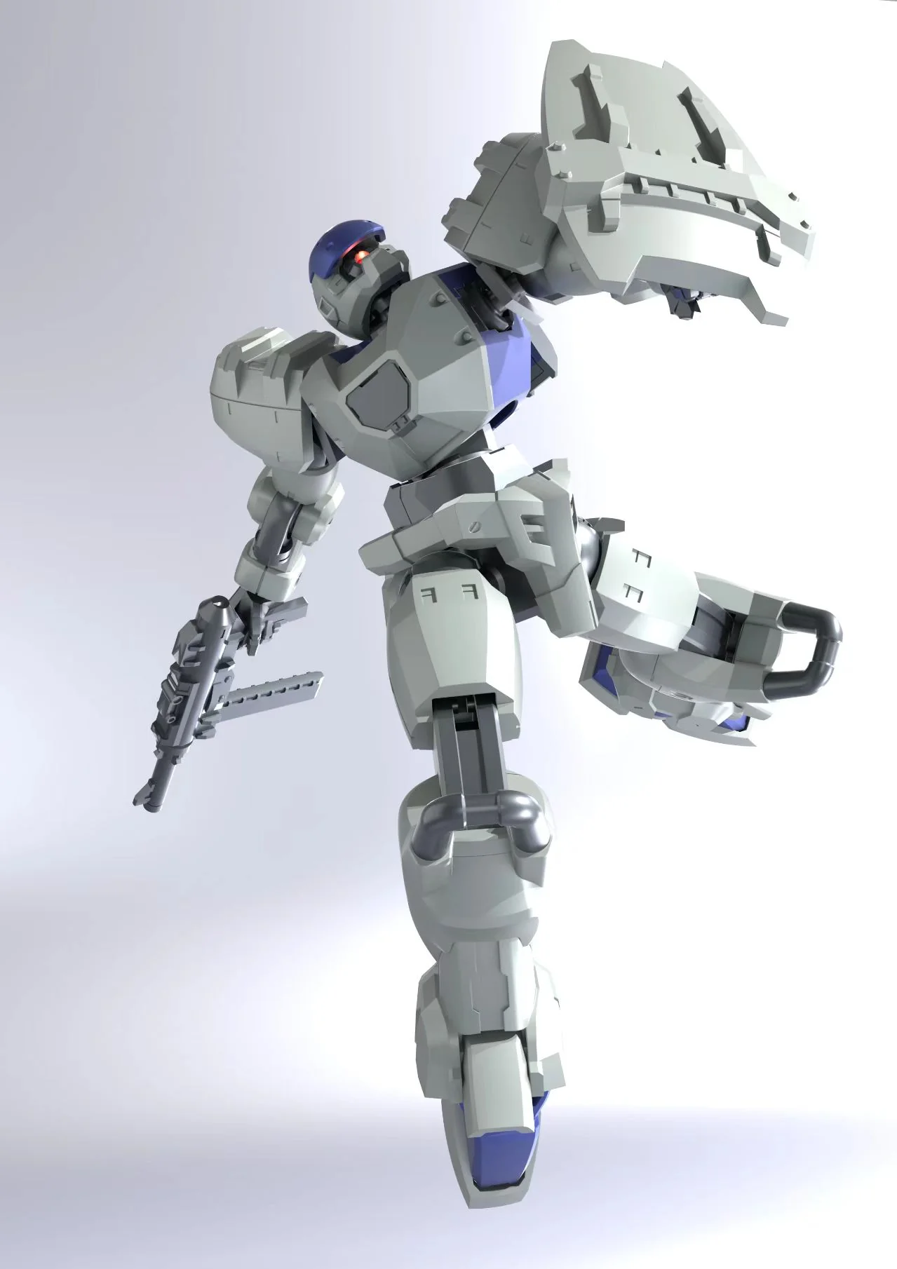 Ultra Action Trooper Series Stag (White Ver.) 1/144 Scale Model Kit - Image 3
