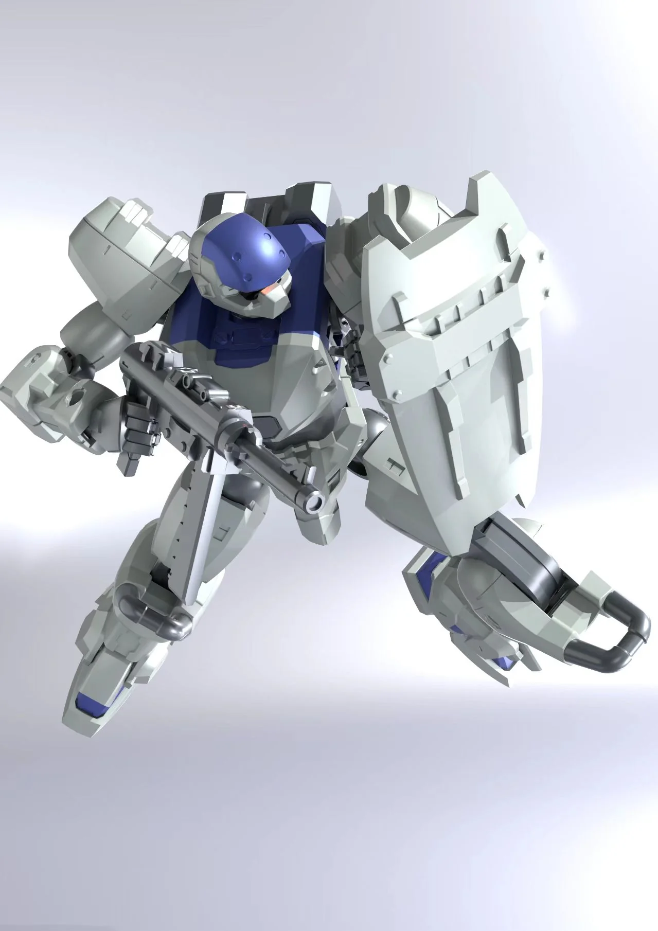 Ultra Action Trooper Series Stag (White Ver.) 1/144 Scale Model Kit - Image 6