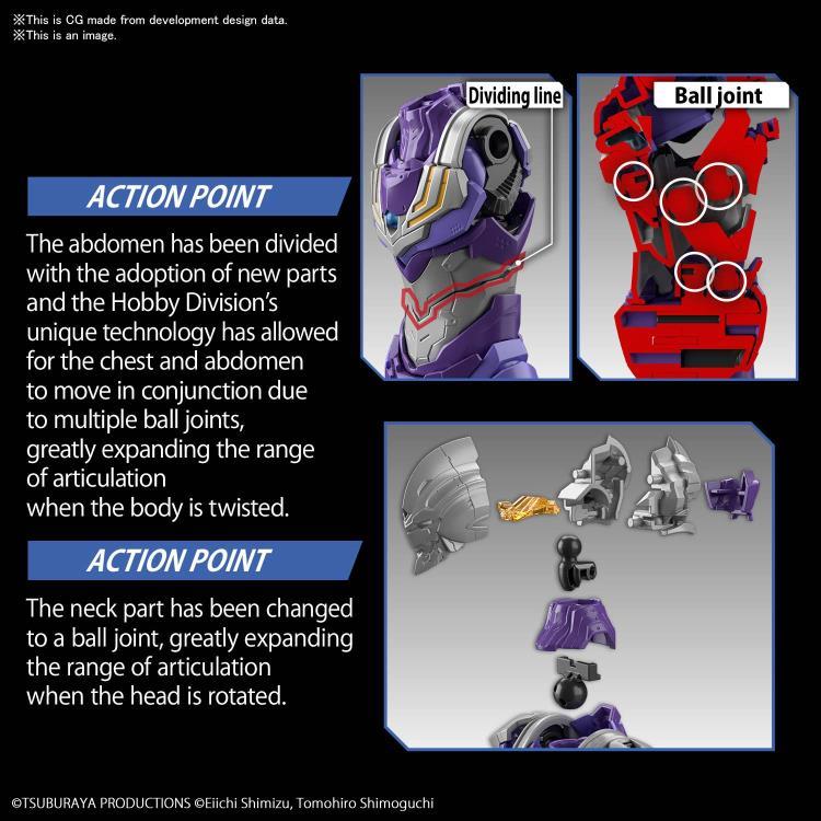 Ultraman Be Ultra Figure-rise Standard Ultraman Suit Tiga Sky Type (Action) Model Kit - Image 5