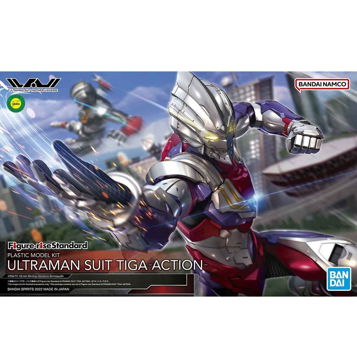 Ultraman Figure-rise Standard Ultraman Suit Tiga (Action Ver.) Model Kit - Image 2