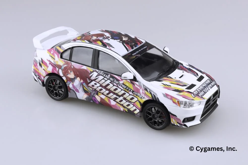Uma Musume Pretty Derby Itasha No.3 Mitsubishi CZ4A Lancer Evolution X Final Edition '15 (Ver.2) 1/24 Scale Model Kit - Image 2