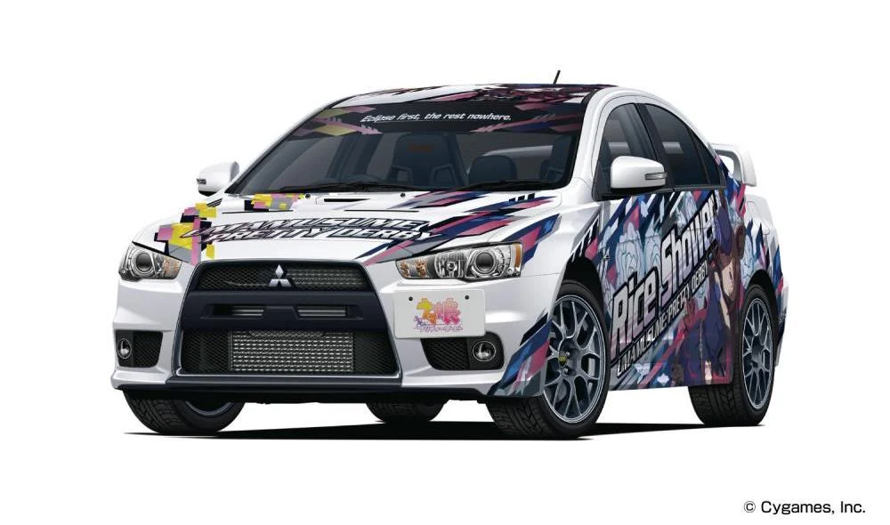 Uma Musume Pretty Derby Itasha No.3 Mitsubishi CZ4A Lancer Evolution X Final Edition '15 (Ver.2) 1/24 Scale Model Kit - Image 3