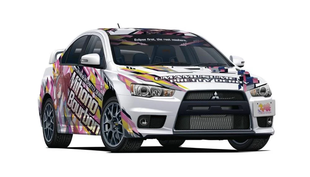 Uma Musume Pretty Derby Itasha No.3 Mitsubishi CZ4A Lancer Evolution X Final Edition '15 (Ver.2) 1/24 Scale Model Kit - Image 4
