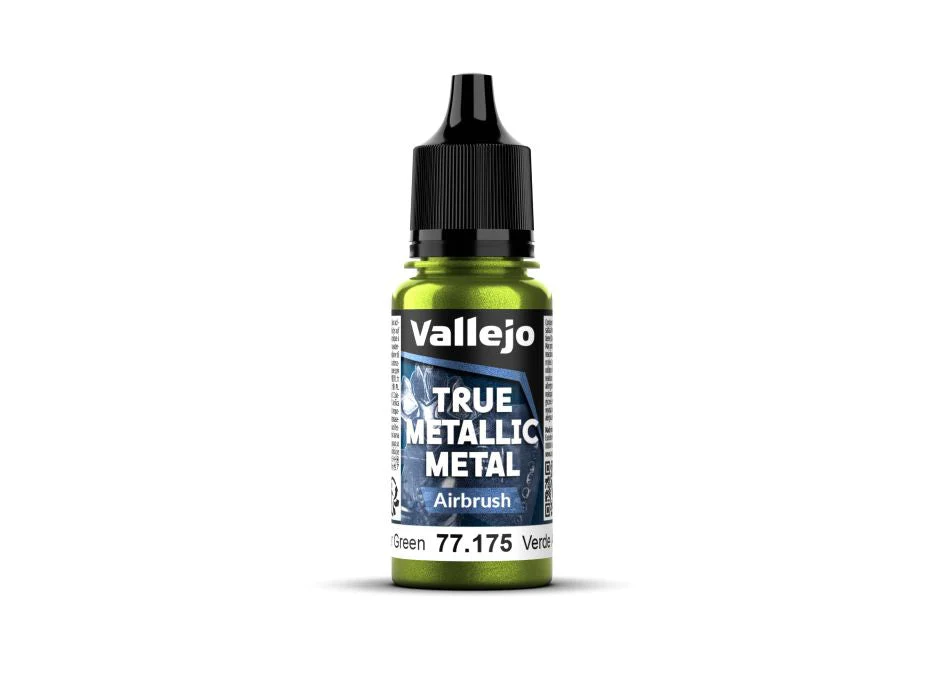 Vallejo 18ml Bottle Amber Green (Airbrush) True Metallic Metal