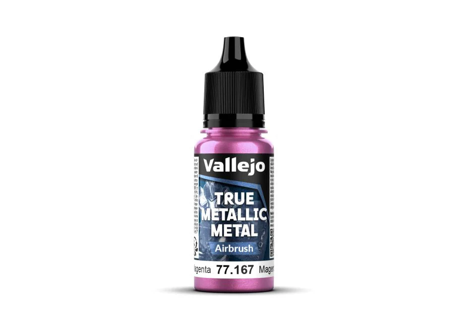 Vallejo 18ml Bottle Crimson Magenta (Airbrush) True Metallic Metal