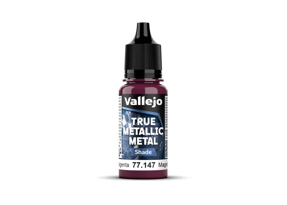 Vallejo 18ml Bottle Crimson Magenta (Shade) True Metallic Metal