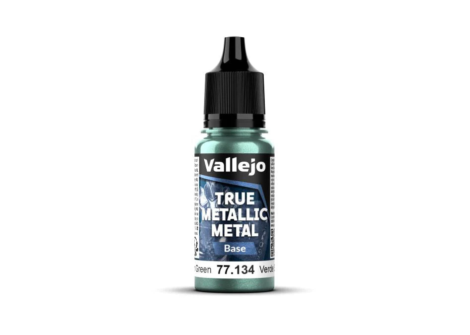 Vallejo 18ml Bottle Dusken Green (Base) True Metallic Metal
