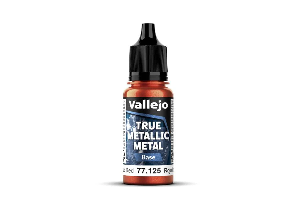 Vallejo 18ml Bottle Forged Red (Base) True Metallic Metal
