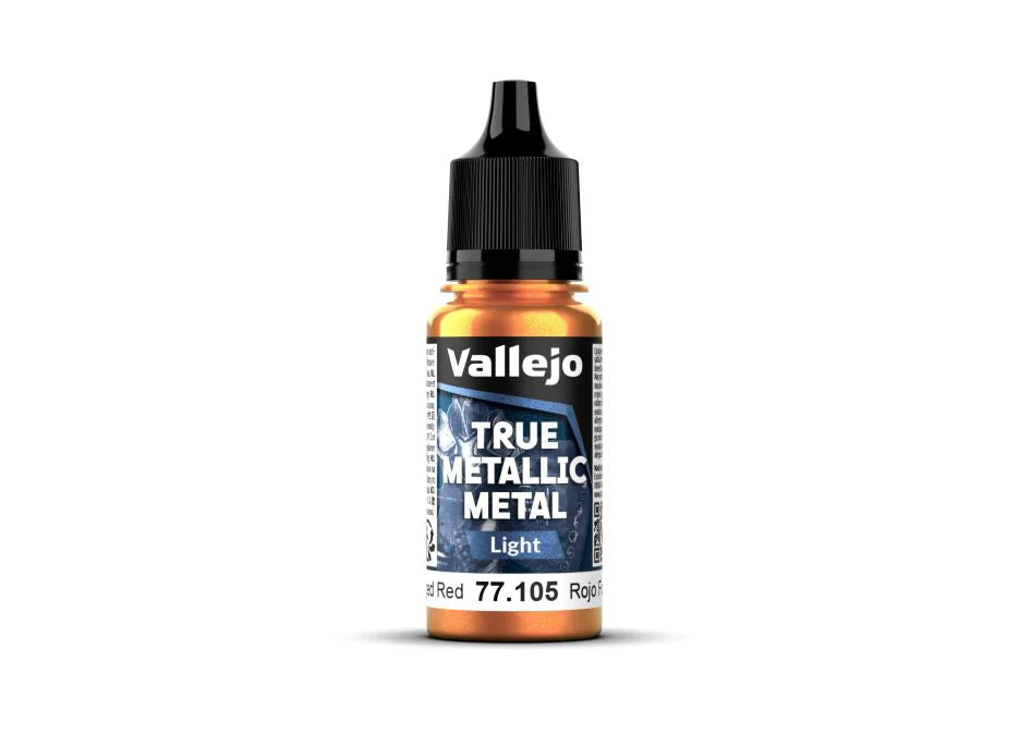 Vallejo 18ml Bottle Forged Red (Light) True Metallic Metal