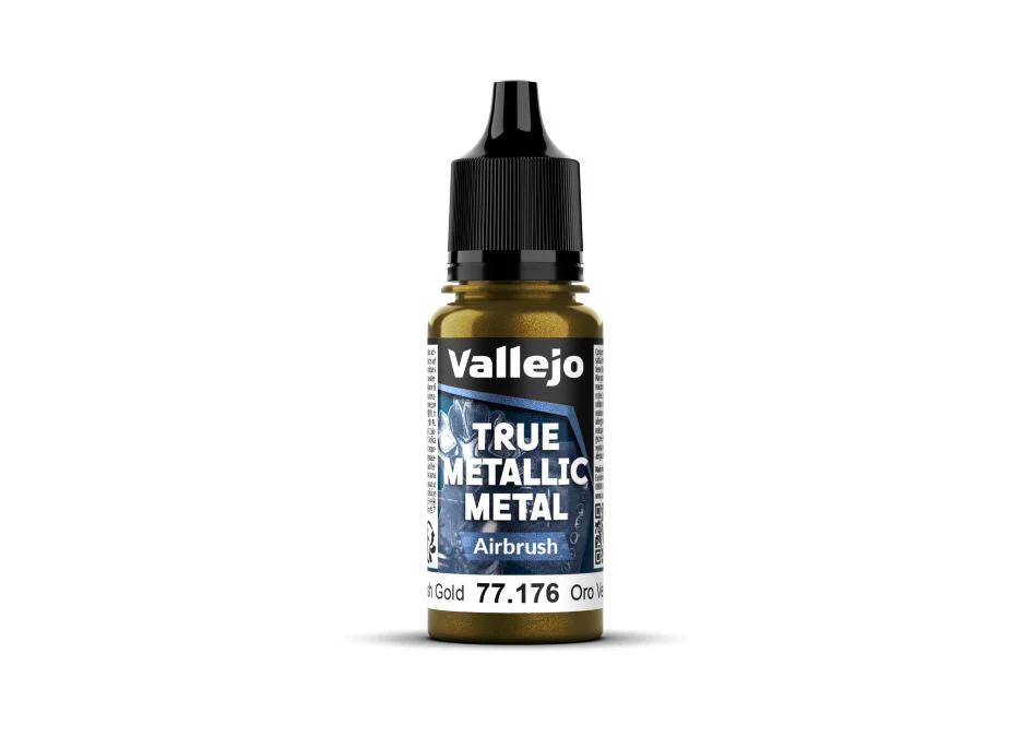 Vallejo 18ml Bottle Greenish Gold (Airbrush) True Metallic Metal