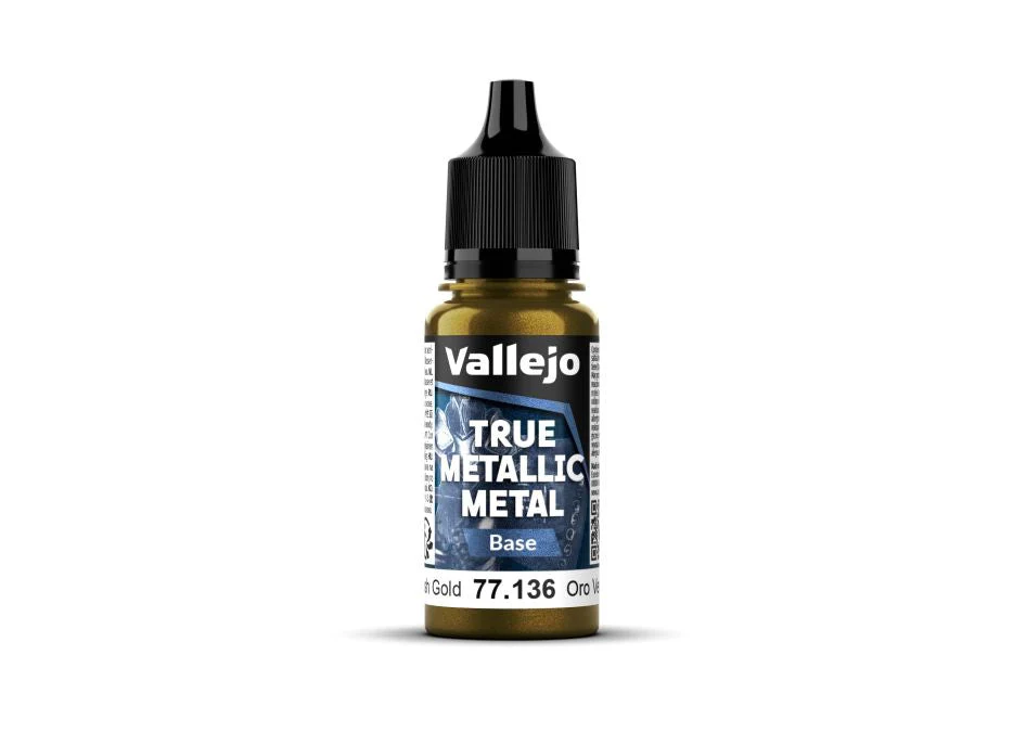 Vallejo 18ml Bottle Greenish Gold (Base) True Metallic Metal