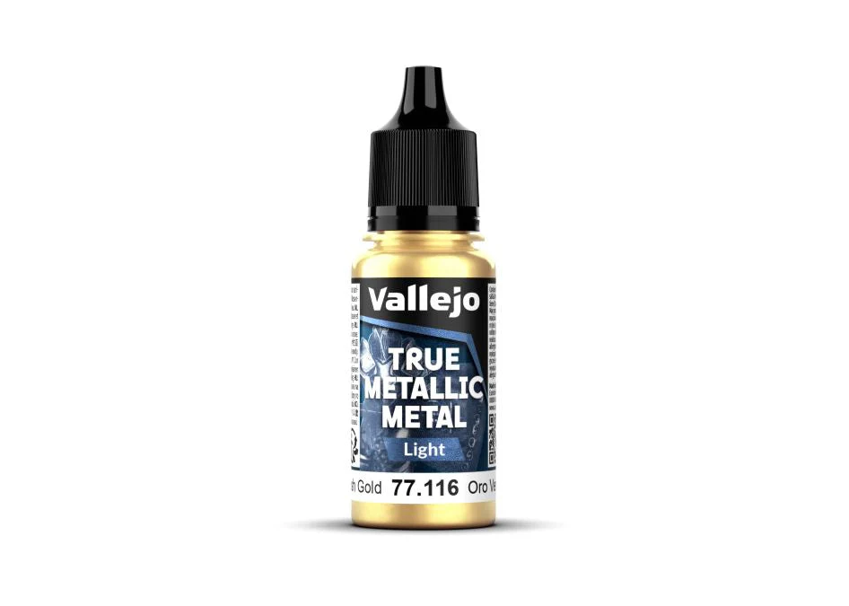 Vallejo 18ml Bottle Greenish Gold (Light) True Metallic Metal