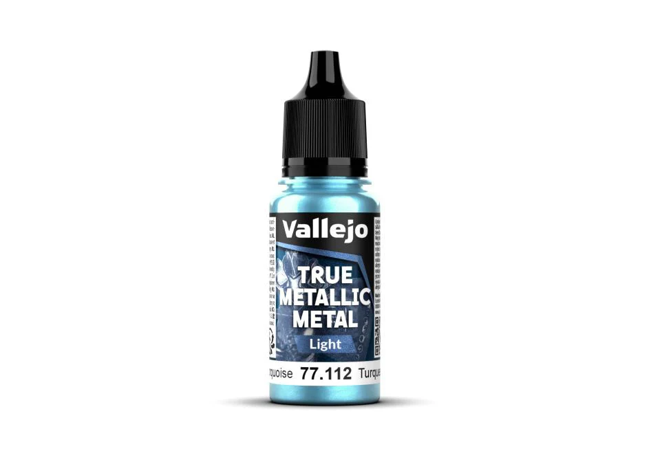 Vallejo 18ml Bottle Hydra Turquoise (Light) True Metallic Metal
