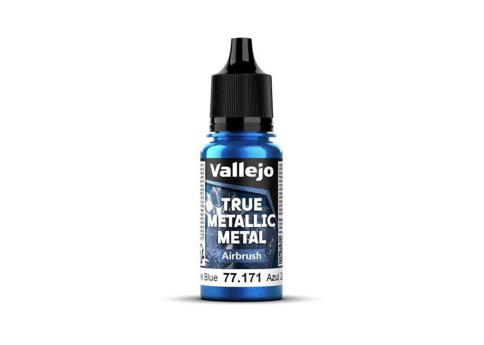 Vallejo 18ml Bottle Sapphire Blue (Airbrush) True Metallic Metal