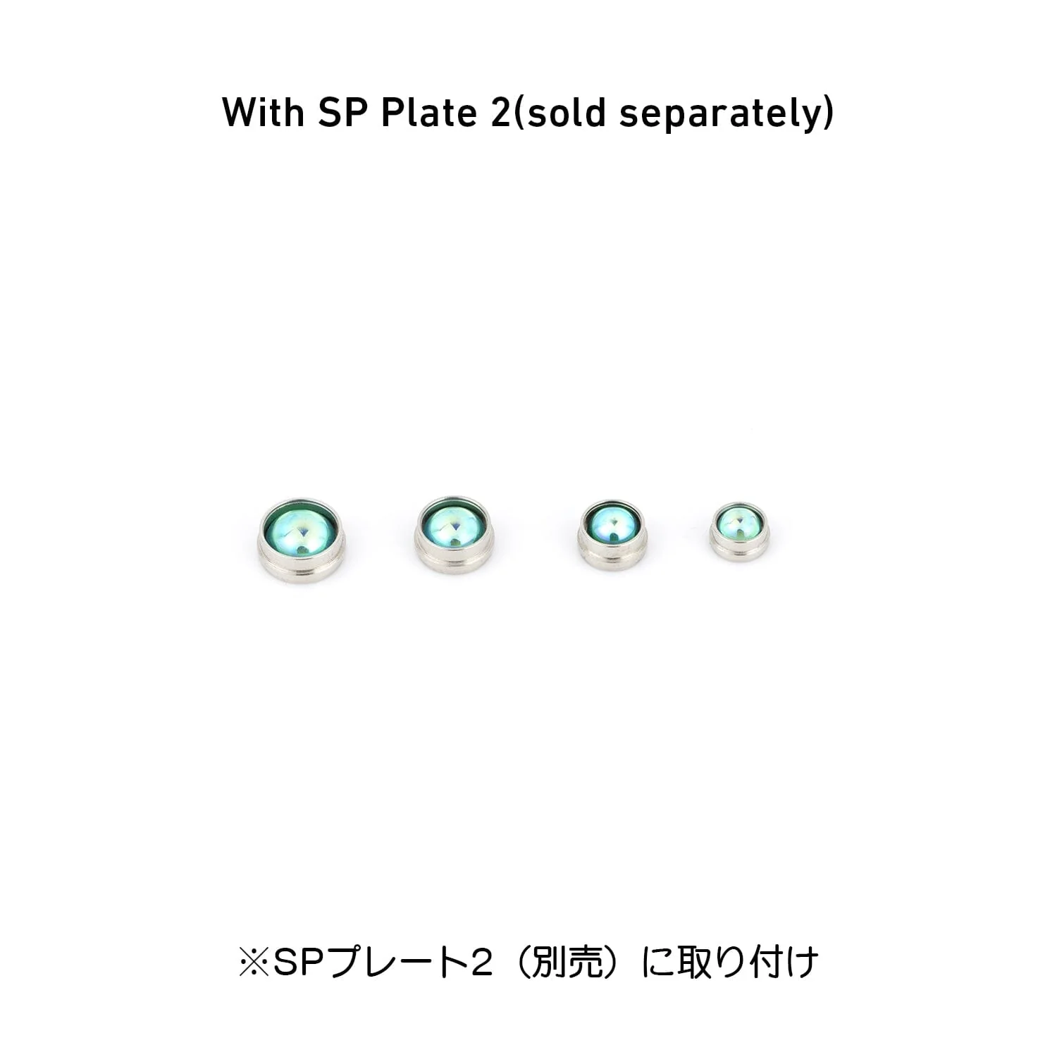 HiQ Parts VC Dome 3 Green Size M 2.5 3.0 3.5 4.0mm (5pcs Each, Total 20pcs) - Image 2