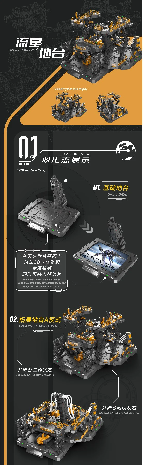 Vientiane Fusion - 02 - Meteor with Maintenance Base and Support Unit Model Kit - Image 23