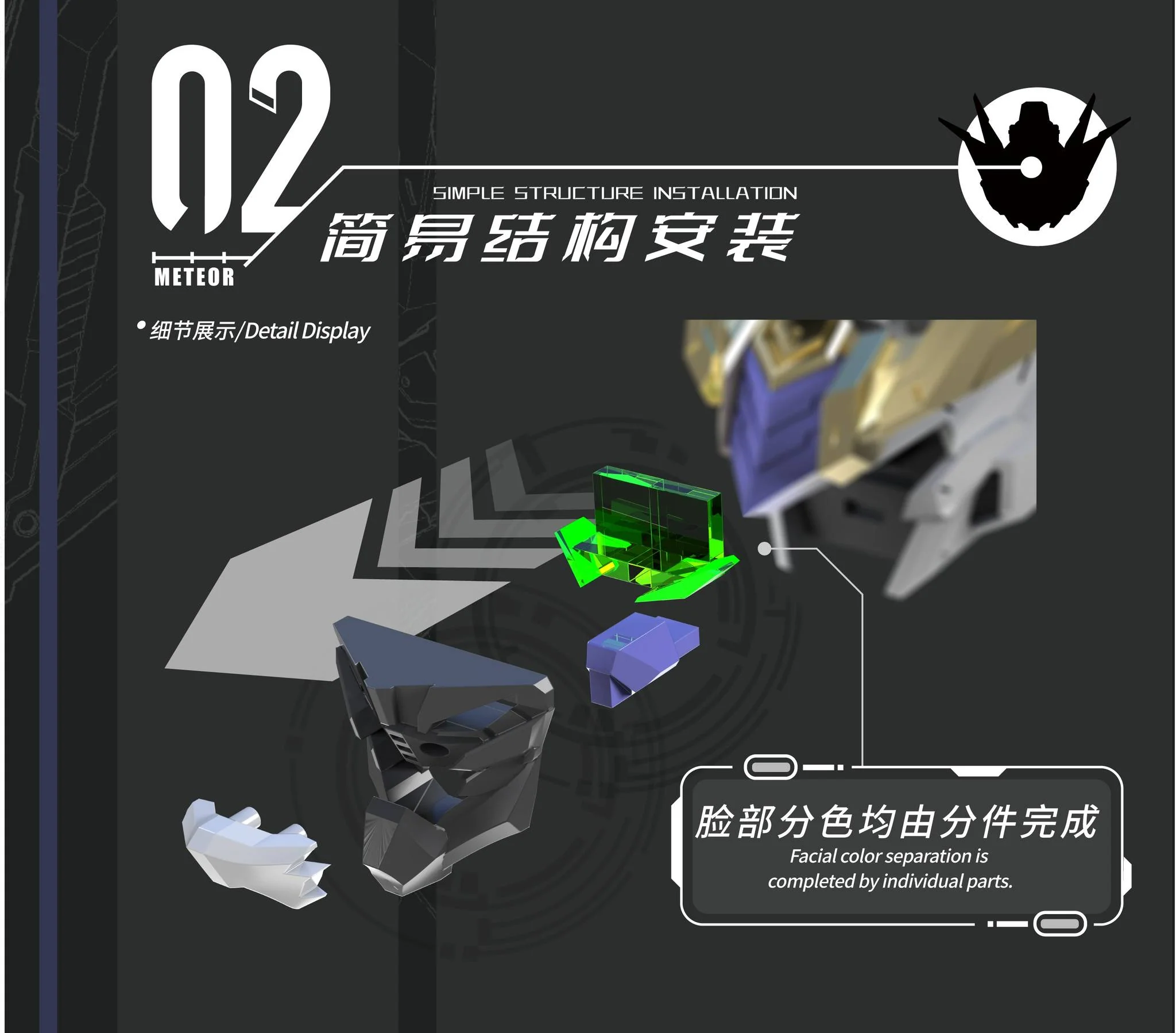 Vientiane Fusion - 02 - Meteor with Maintenance Base and Support Unit Model Kit - Image 26