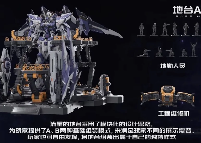 Vientiane Fusion - 02 - Meteor with Maintenance Base and Support Unit Model Kit - Image 3