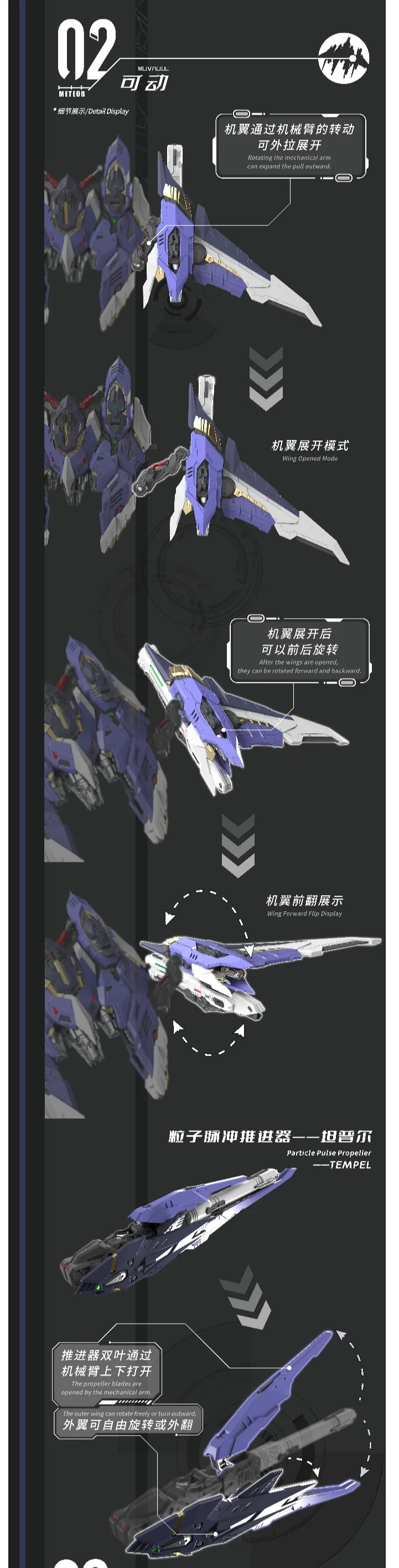 Vientiane Fusion - 02 - Meteor with Maintenance Base and Support Unit Model Kit - Image 31