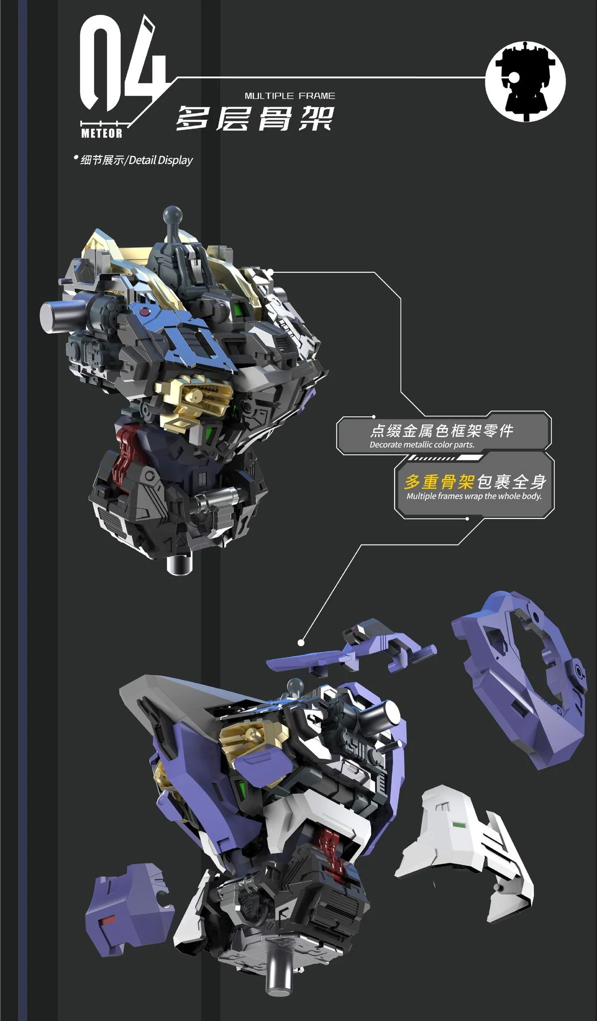 Vientiane Fusion - 02 - Meteor with Maintenance Base and Support Unit Model Kit - Image 32