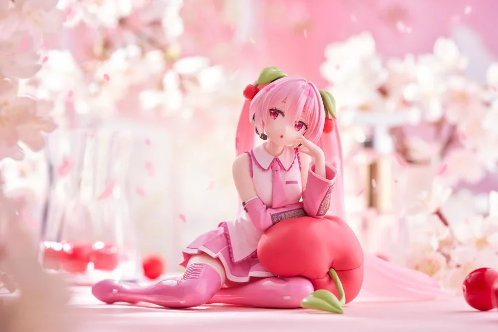Vocaloid Desktop Cute Sakura Miku (Cherry Cushion Ver.) Figure - Image 3