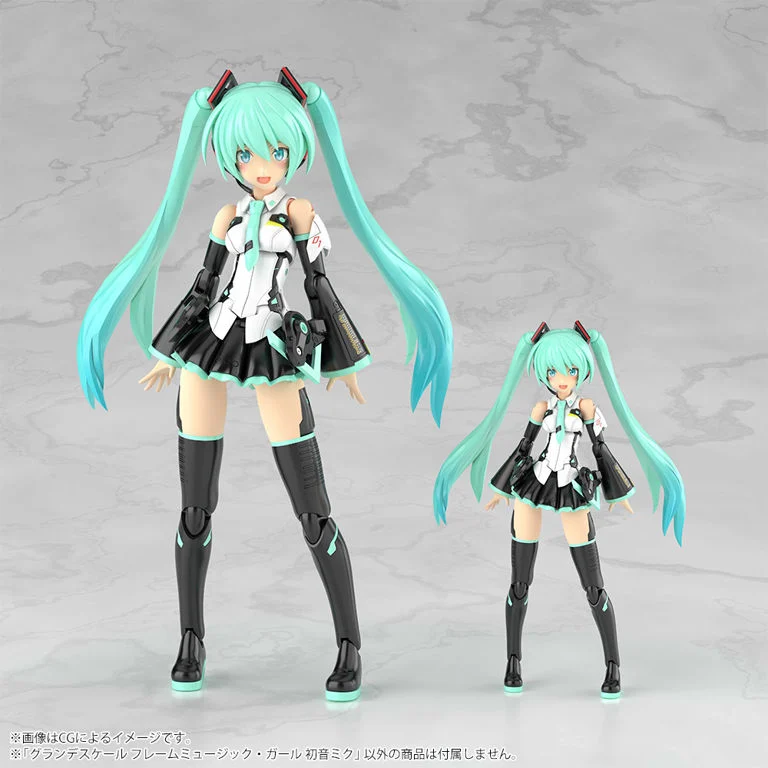 Vocaloid Frame Music Girl Grande Scale Hatsune Miku Model Kit - Image 16
