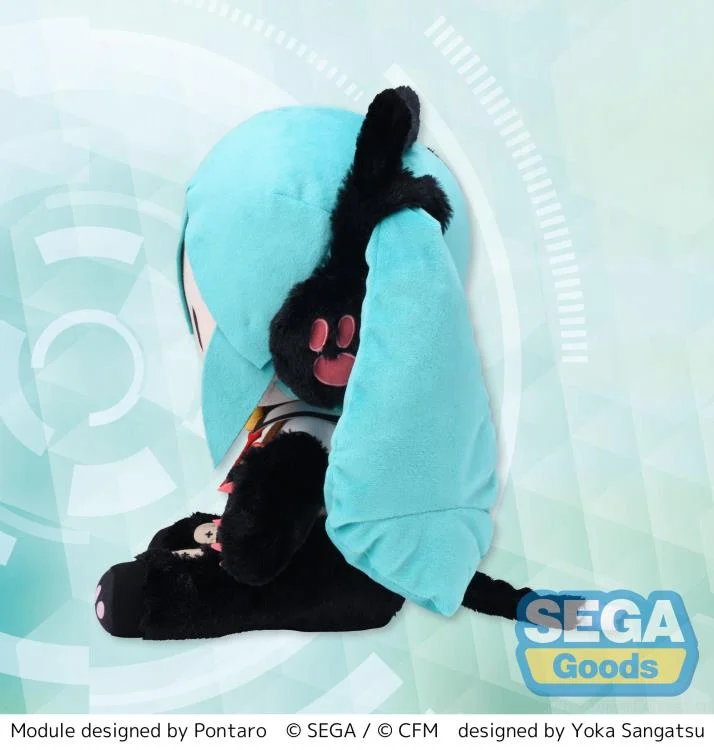 Vocaloid Fuwa Petit Hatsune Miku (Kitty Cat) Large Plush - Image 3