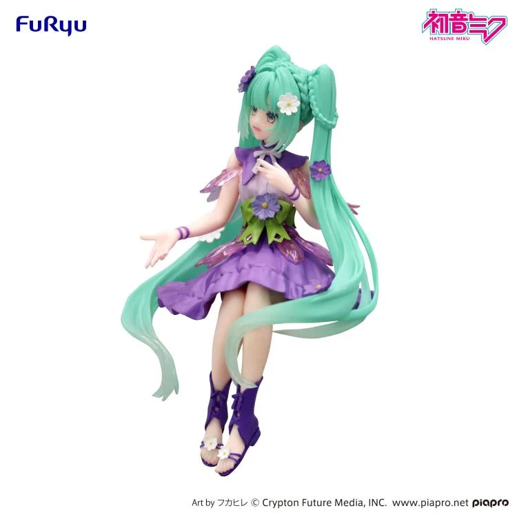 Vocaloid Hatsune Miku (Flower Fairy Cosmos Purple Color Ver.) Noodle Stopper Figure - Image 3