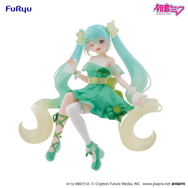 Vocaloid Hatsune Miku (Lime Ver.) Noodle Stopper Figure - Image 2