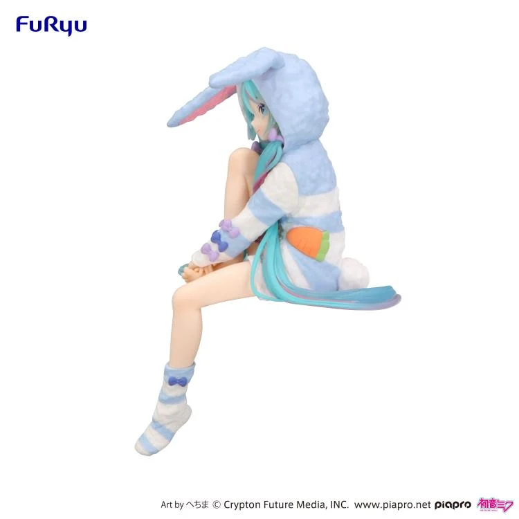 Vocaloid Hatsune Miku (Rabbit Ear Hood Pajama Blue Color Ver.) Noodle Stopper Figure - Image 9