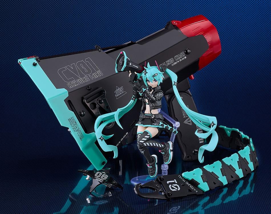 Vocaloid PLAMATEA Hatsune Miku (Chuocho Tactical Craft Ver.) Model Kit - Image 10