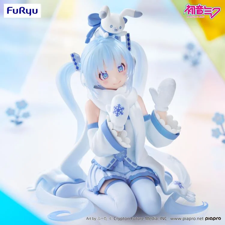 Vocaloid Snow Miku (Sky Town 10th Ver.) Noodle Stopper Figure - Image 4