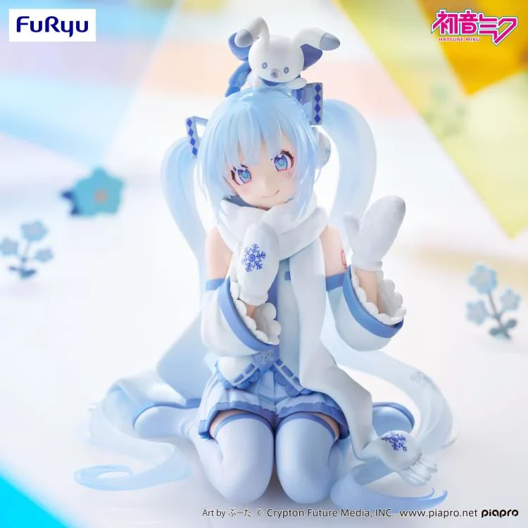 Vocaloid Snow Miku (Sky Town 10th Ver.) Noodle Stopper Figure - Image 5
