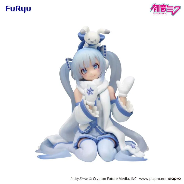 Vocaloid Snow Miku (Sky Town 10th Ver.) Noodle Stopper Figure - Image 9