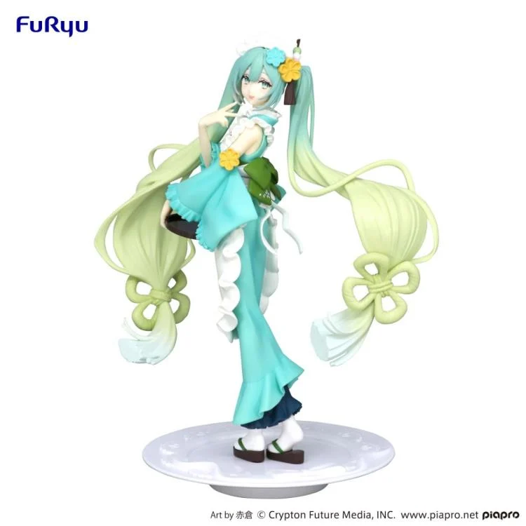 Vocaloid SweetSweets Series Hatsune Miku (Matcha Green Tea Parfait Mint Ver.) Exceed Creative Figure - Image 2
