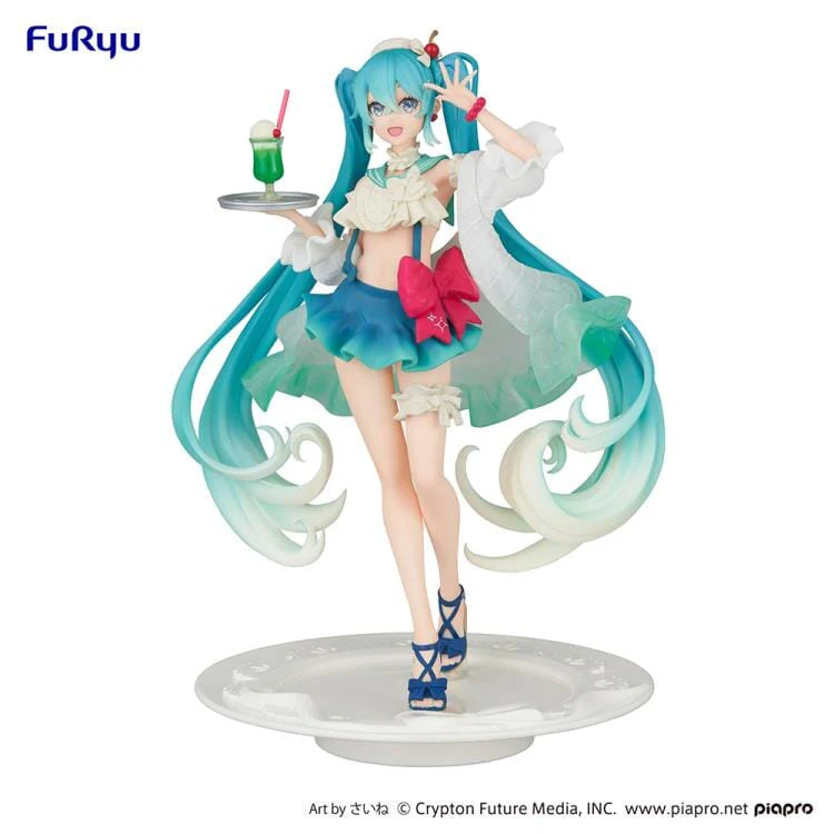 Vocaloid SweetSweets Series Hatsune Miku (Melon Soda Float Ver.) Exceed Creative Figure - Image 2