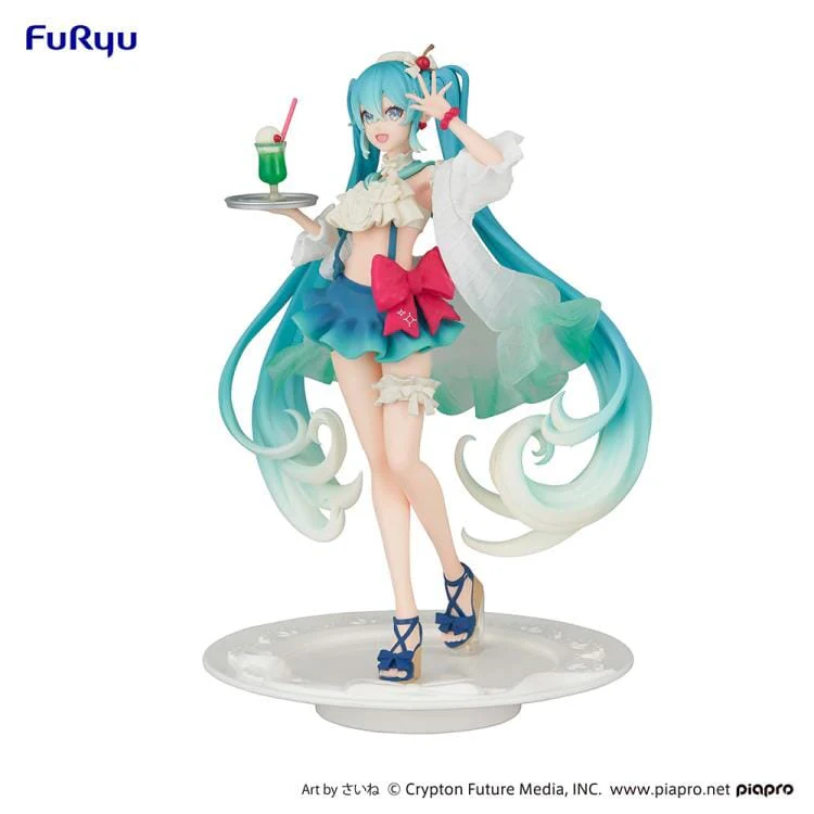 Vocaloid SweetSweets Series Hatsune Miku (Melon Soda Float Ver.) Exceed Creative Figure - Image 3
