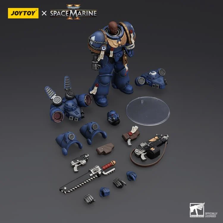 Warhammer 40,000 Space Marine 2 Ultramarines Brother Chairon 1/18 Scale Action Figure - Image 6