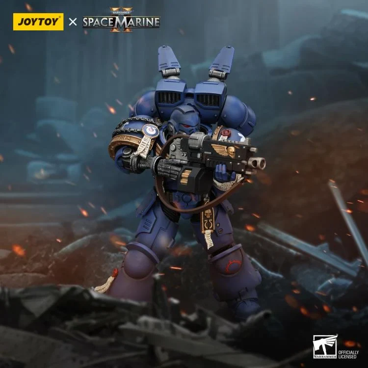 Warhammer 40,000 Space Marine 2 Ultramarines Brother Chairon 1/18 Scale Action Figure - Image 7