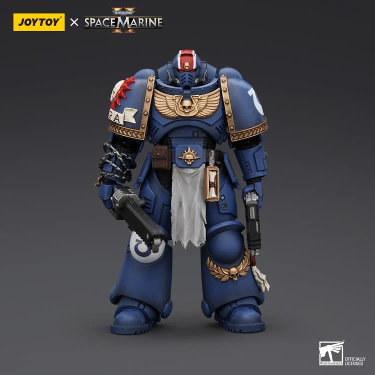 Warhammer 40,000 Space Marine 2 Ultramarines Lieutenant Titus 1/18 Scale Action Figure - Image 2