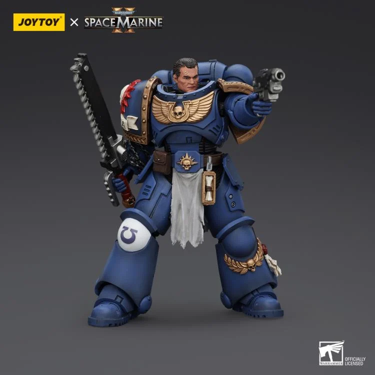 Warhammer 40,000 Space Marine 2 Ultramarines Lieutenant Titus 1/18 Scale Action Figure - Image 5