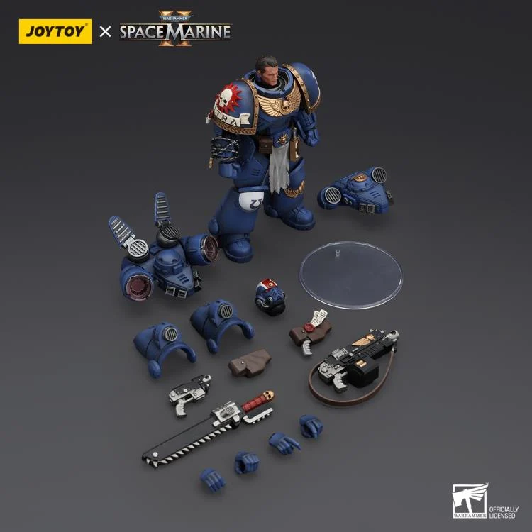 Warhammer 40,000 Space Marine 2 Ultramarines Lieutenant Titus 1/18 Scale Action Figure - Image 6